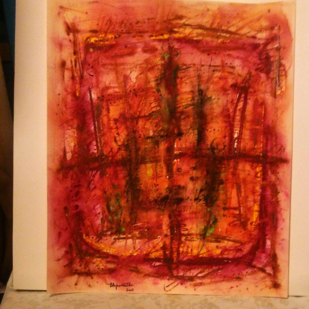 水彩画　印象No.5 F8号