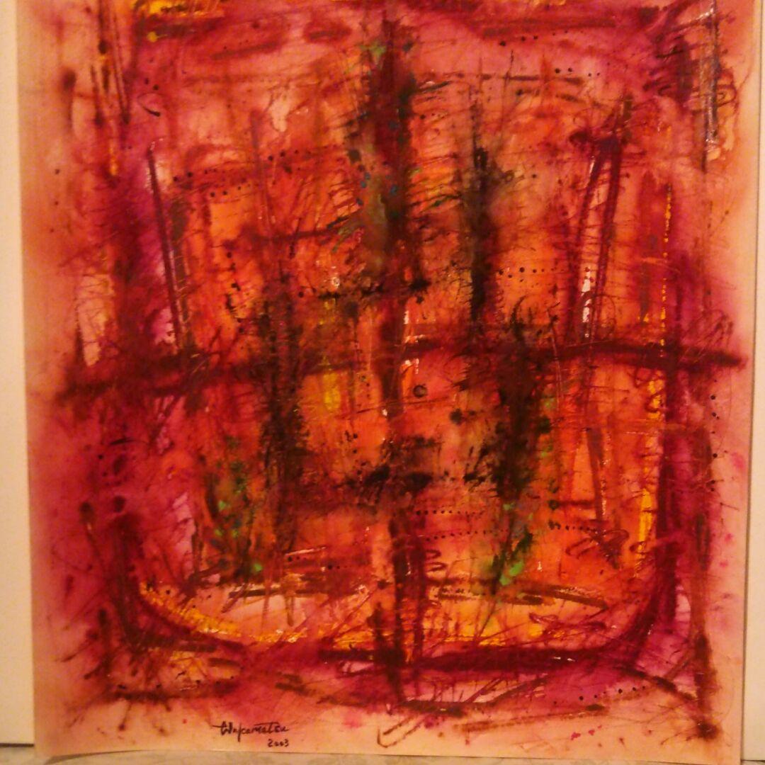 水彩画　印象No.5 F8号