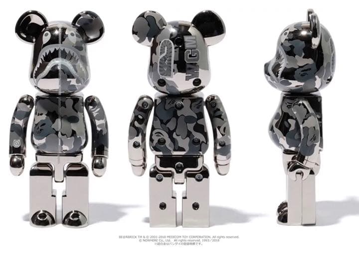 超合金 BAPE(R) CAMO SHARK BE@RBRICK 2体セット