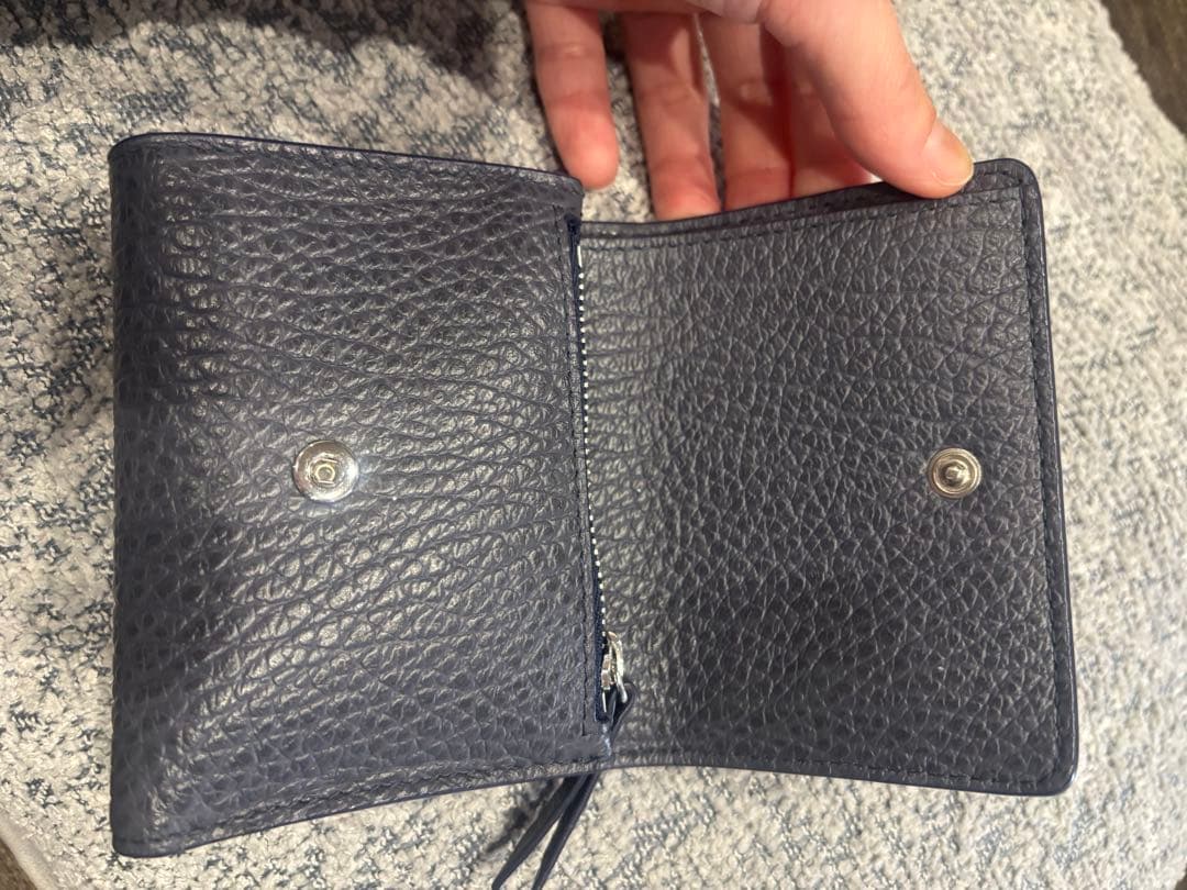 マルジェラ　財布　ネイビー