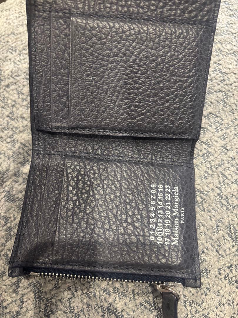 マルジェラ　財布　ネイビー