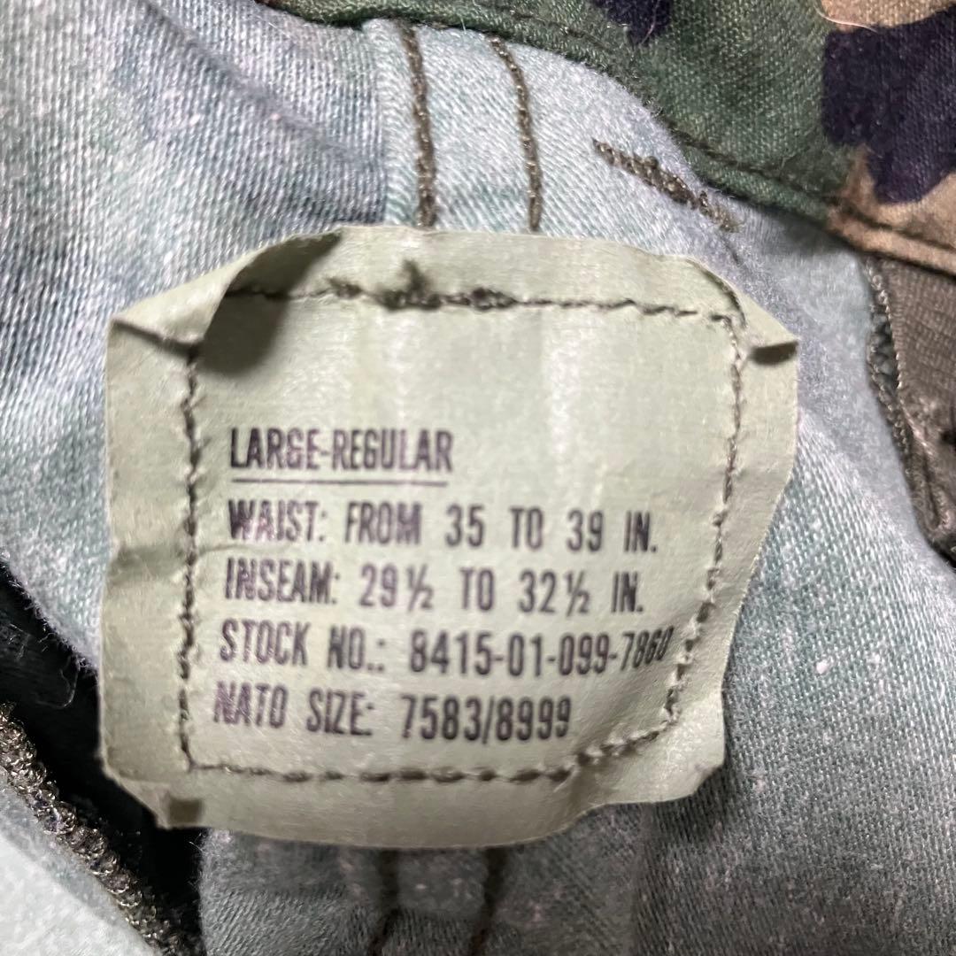 米軍 80's デッドストック M-65 カーゴパンツ ウッドランド迷彩　実物