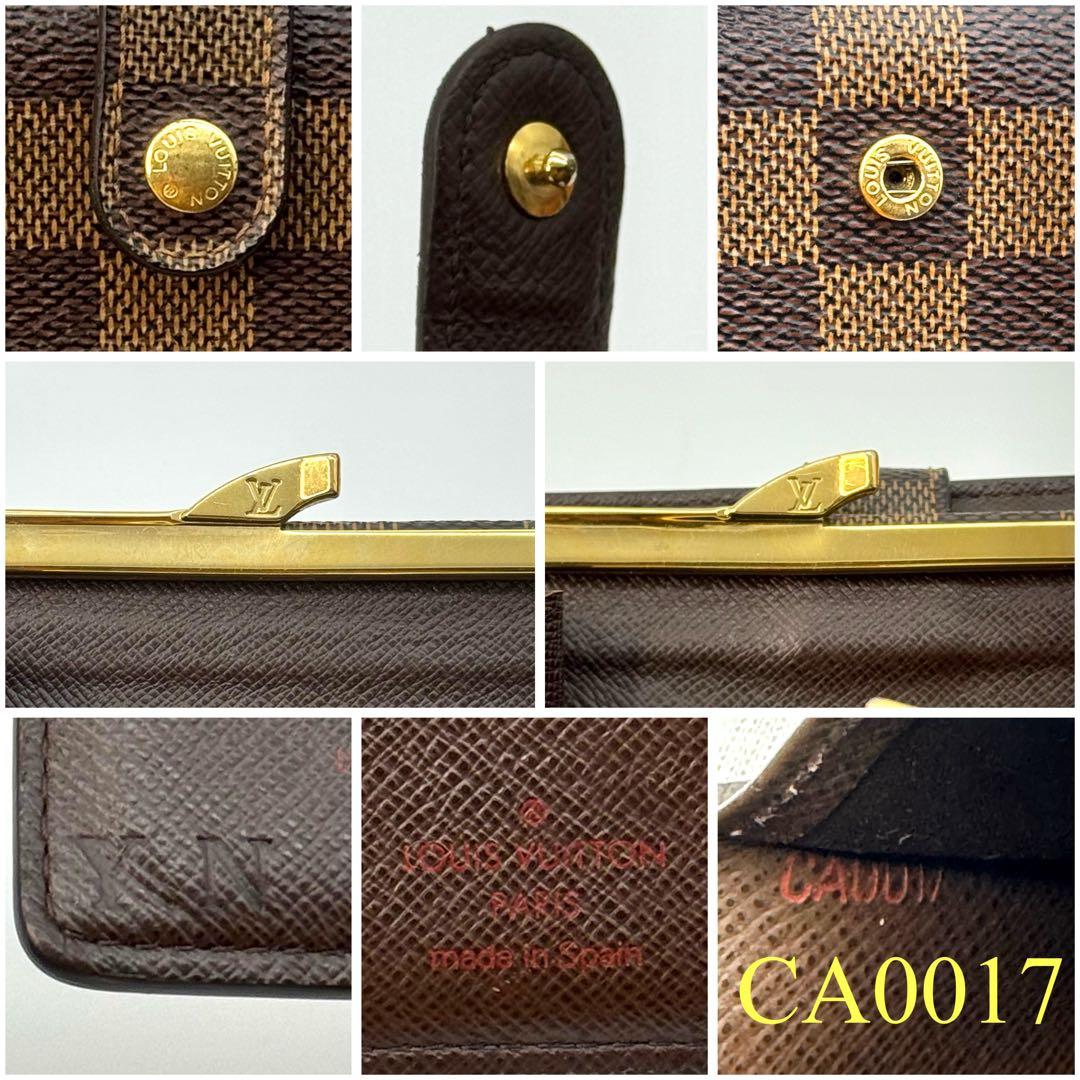 【新型美品】 ルイヴィトン ダミエ ポルトフォイユ ヴィエノワ がま口