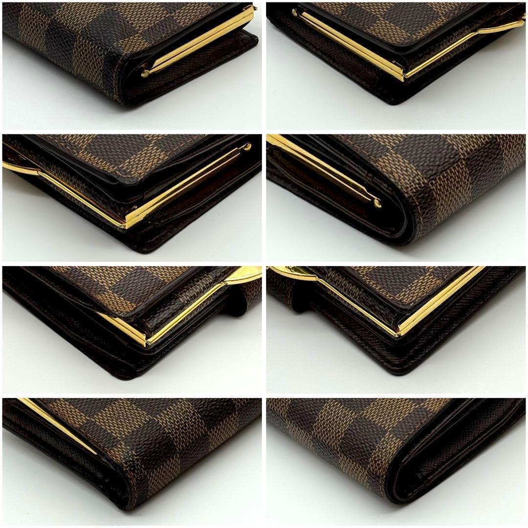 【新型美品】 ルイヴィトン ダミエ ポルトフォイユ ヴィエノワ がま口