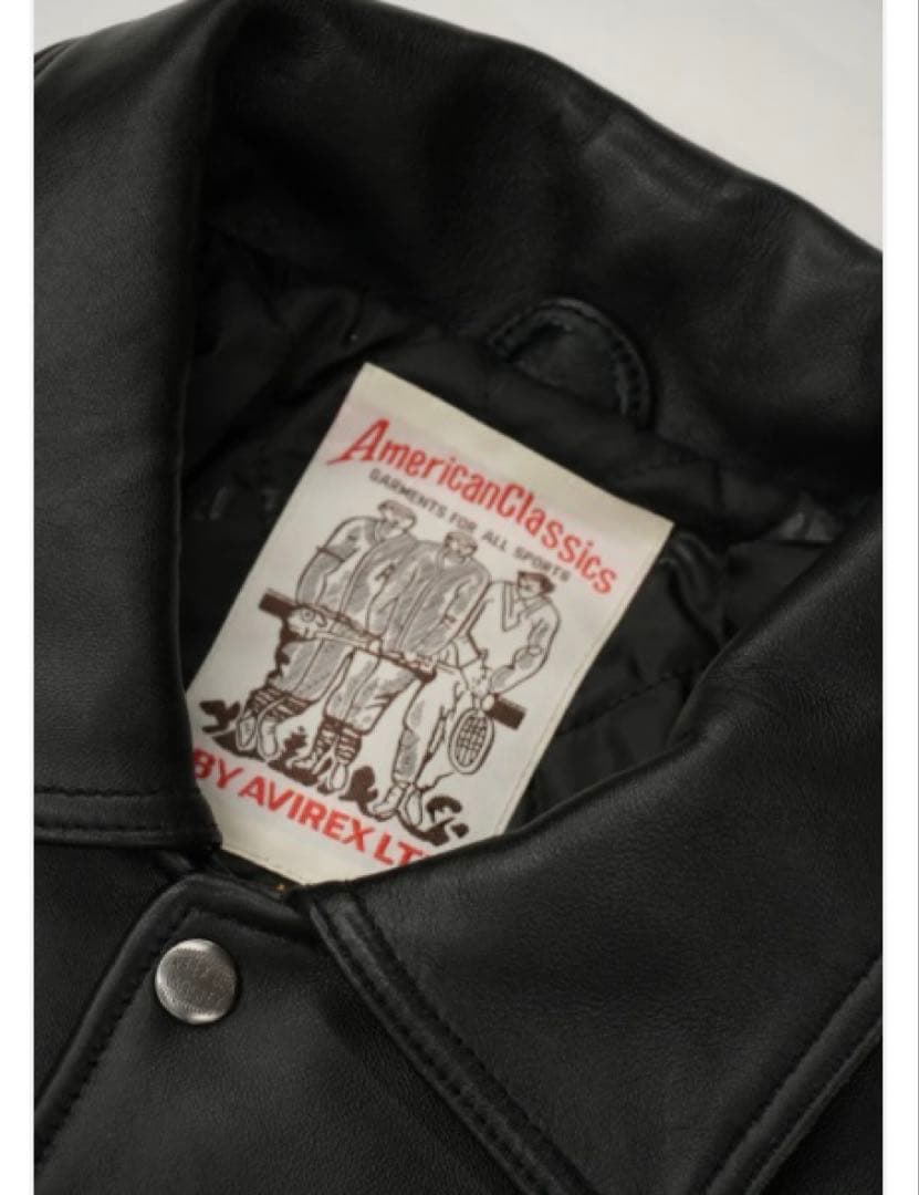 ジャケット・アウター AVIREX VALLAD VARSITY LEATHER JACKET M