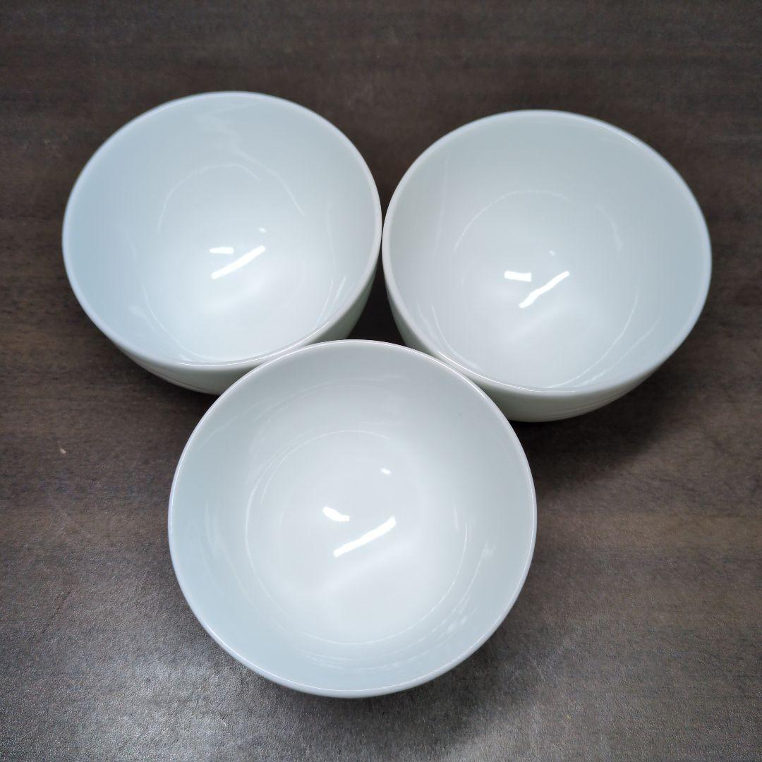 s*i様 人間国宝 井上萬二 作 白磁 彫文 菓子鉢＆湯呑 三客 ＆他