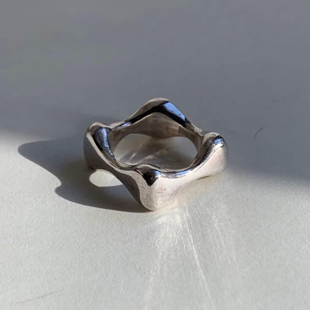vintage シルバーリング silver925 デザインリング アート