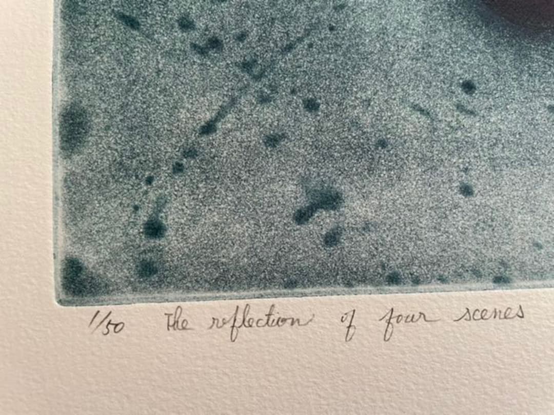 銅版画 : 有地好登／The reflection of four scenes