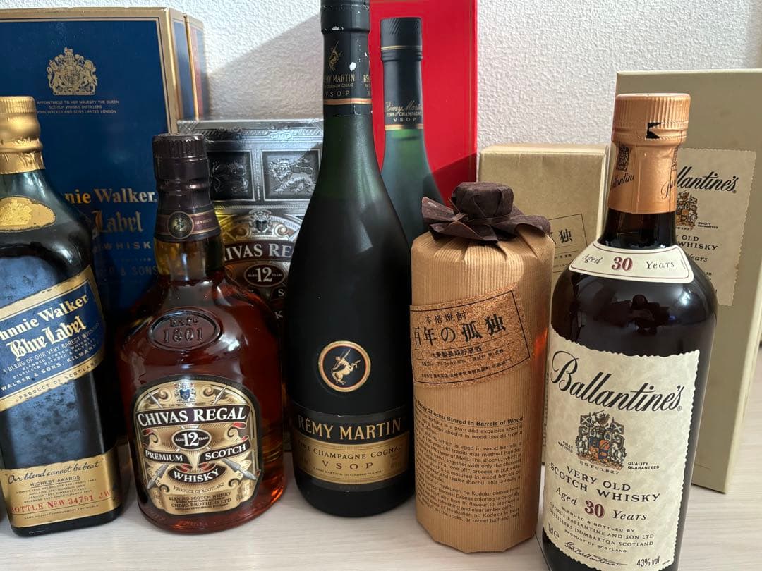 【未開封】ジョニーウォッカーバランタインレミーマルタン百年の孤独シーバスリーガル