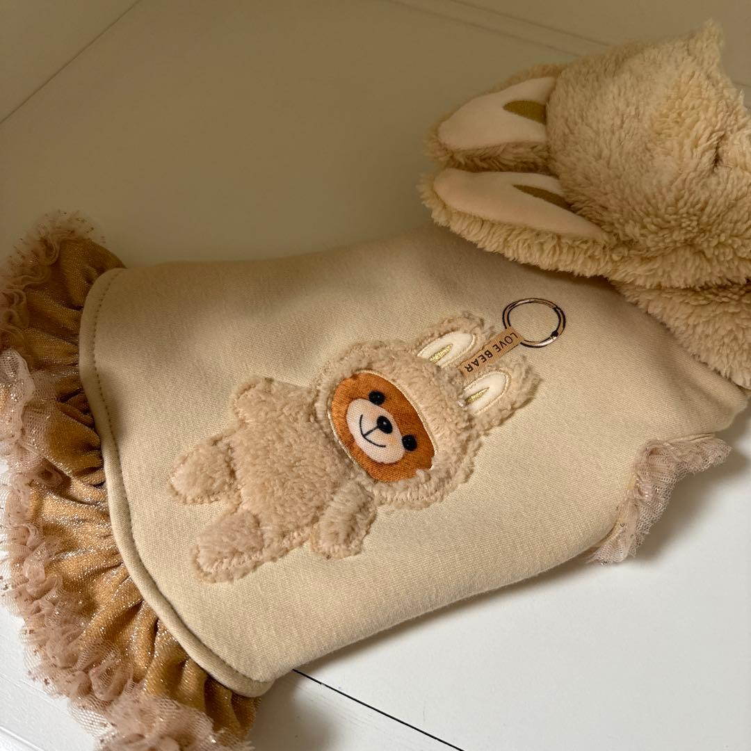 LOVE BEAR ウサギ耳付き犬服