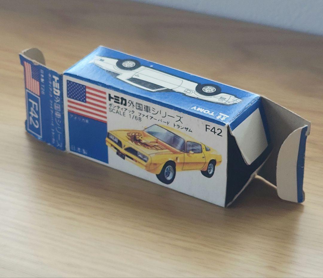 TOMICA　トミカ　ポンティアック　ファイヤーバード　黄色　箱付き