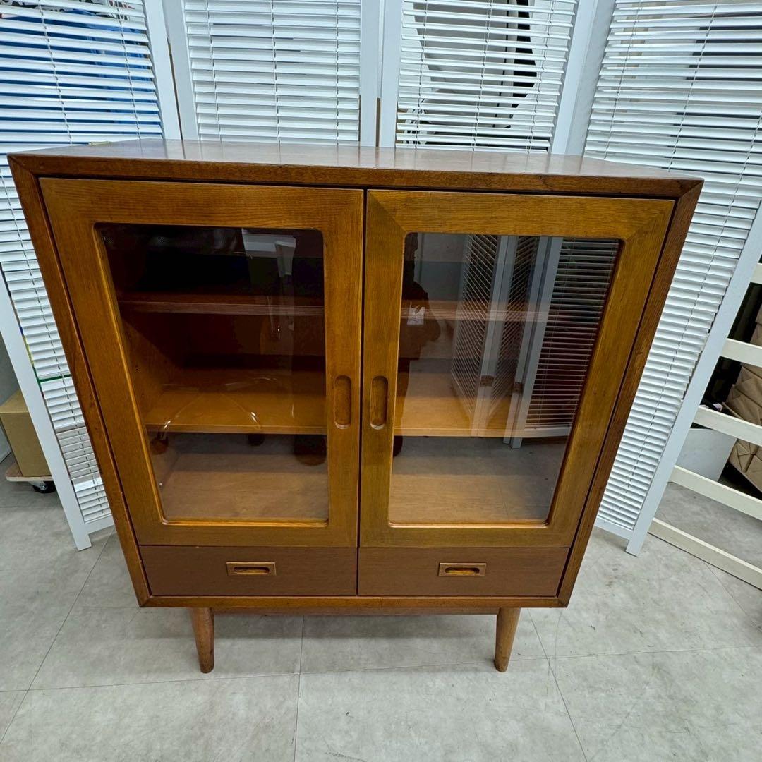カリモク60 カップボード オーク 美品