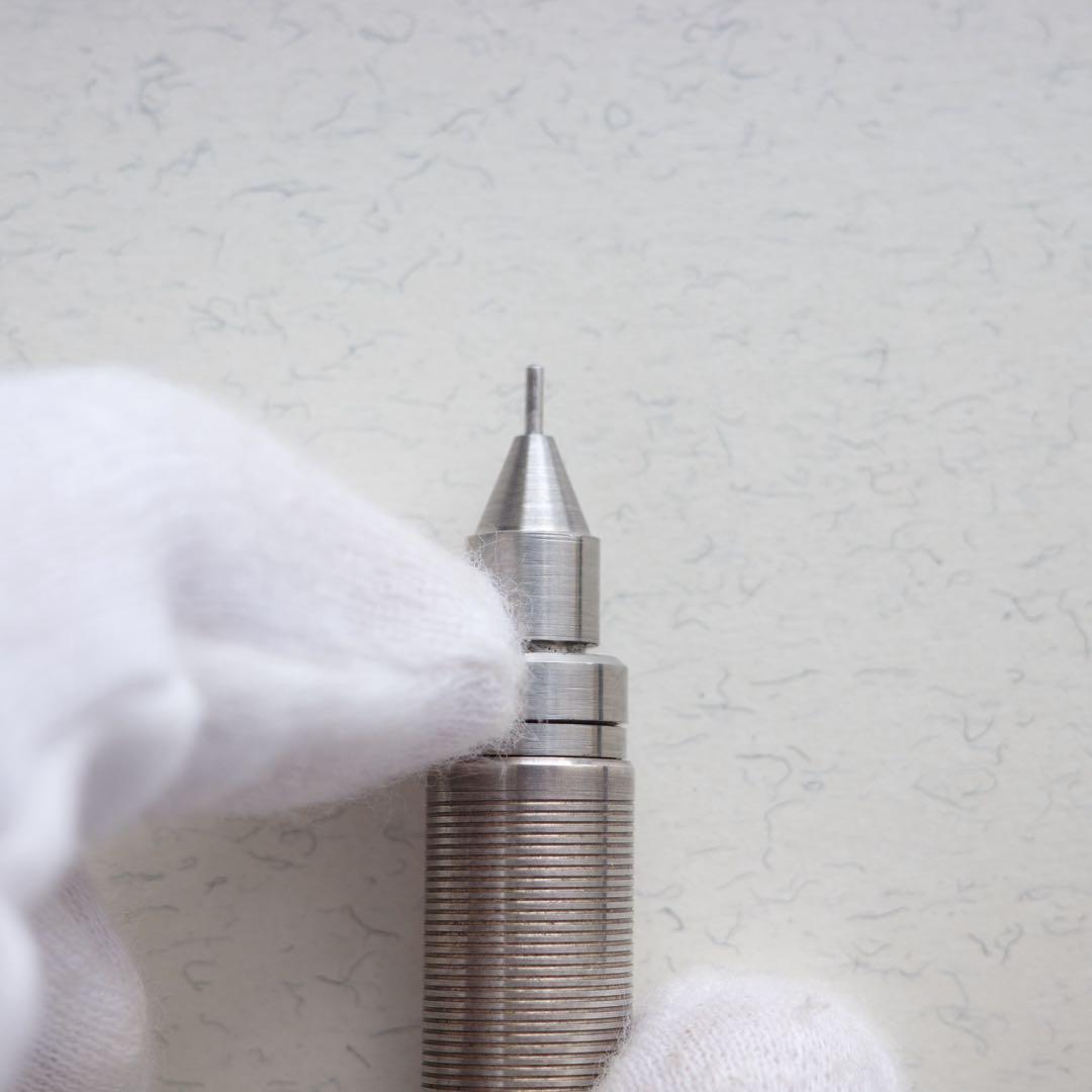 チタン/シルバー/黒檀 FF-matic搭載 0.5mm 特注 シャープペンシル