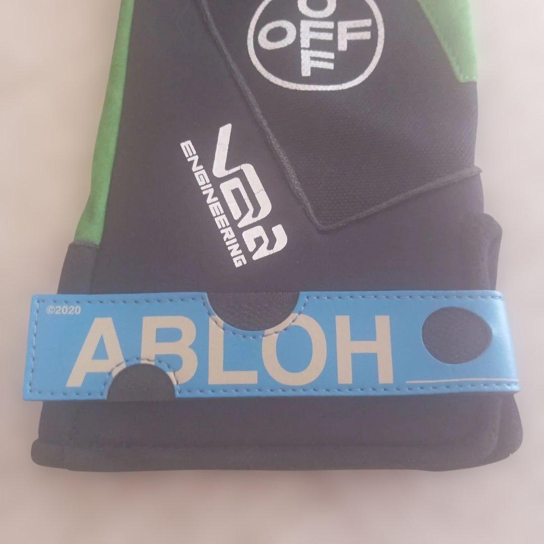 【極・レア品】オフホワイト メンズ 手袋 ブラック×グリーン Gloves