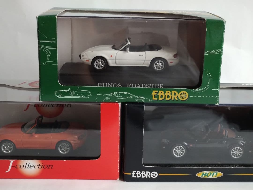 【歴代】マツダ　ロードスター NA.NB.NC ３台 1/43