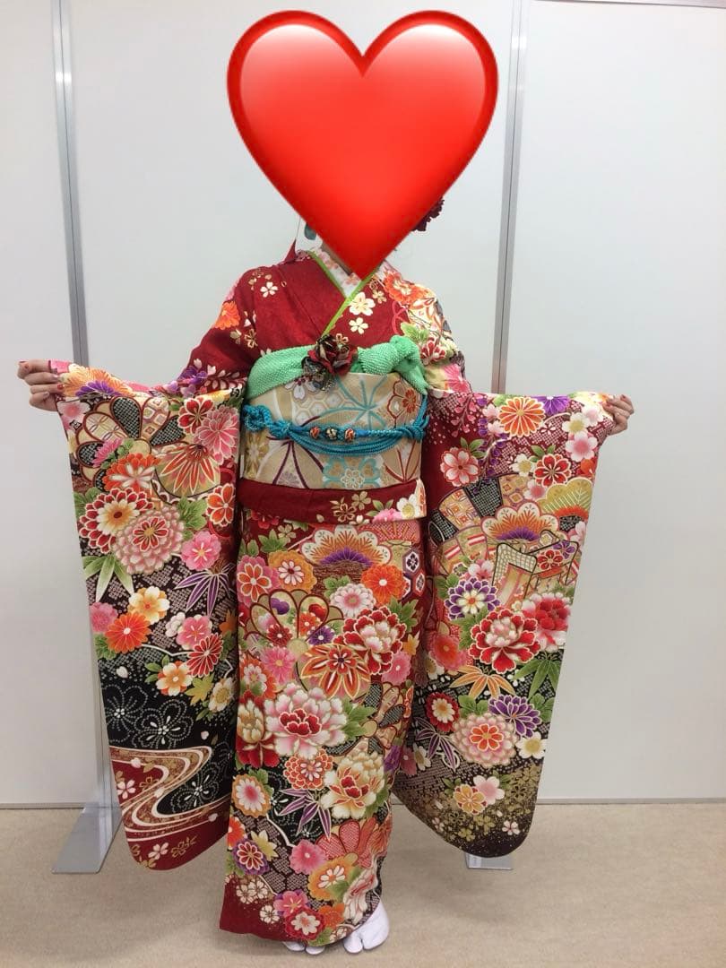 ★リリー★成人式　正絹振袖フルセット