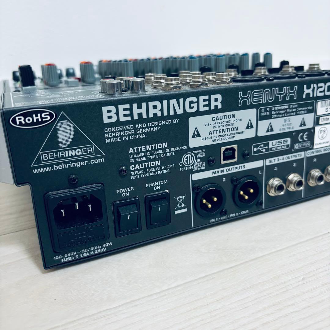 【美品】Behringer XENYX X1204USB アナログミキサー