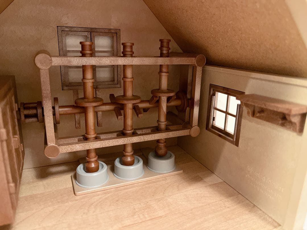 シルバニアファミリー　村の水車小屋　箱付き　初期