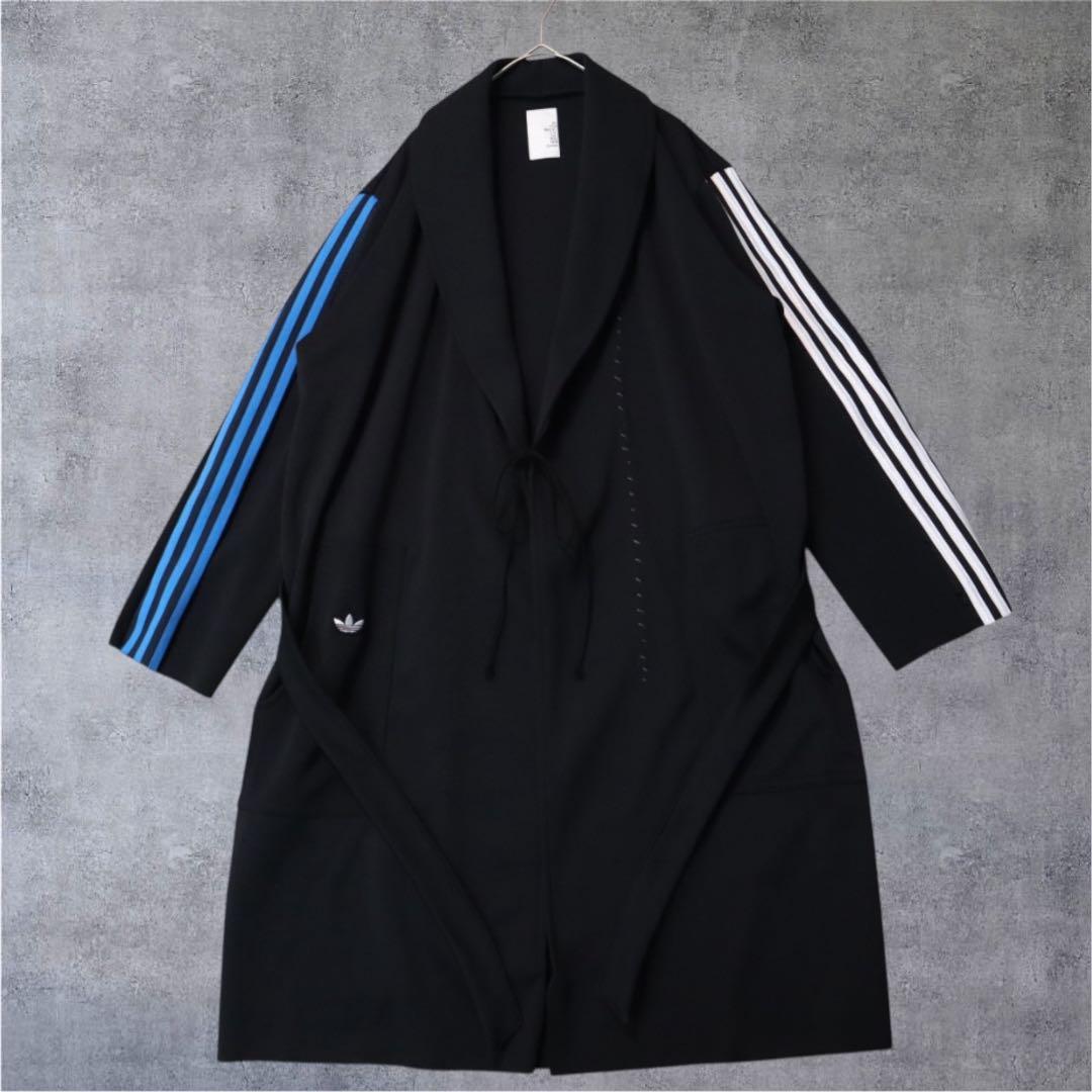 【美品一点物】GILET adidas ジャージガウン ブラック