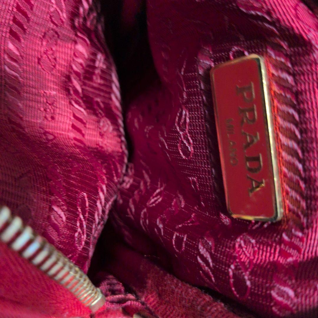 ☆PRADA レッド ショルダーバッグ☆　正規