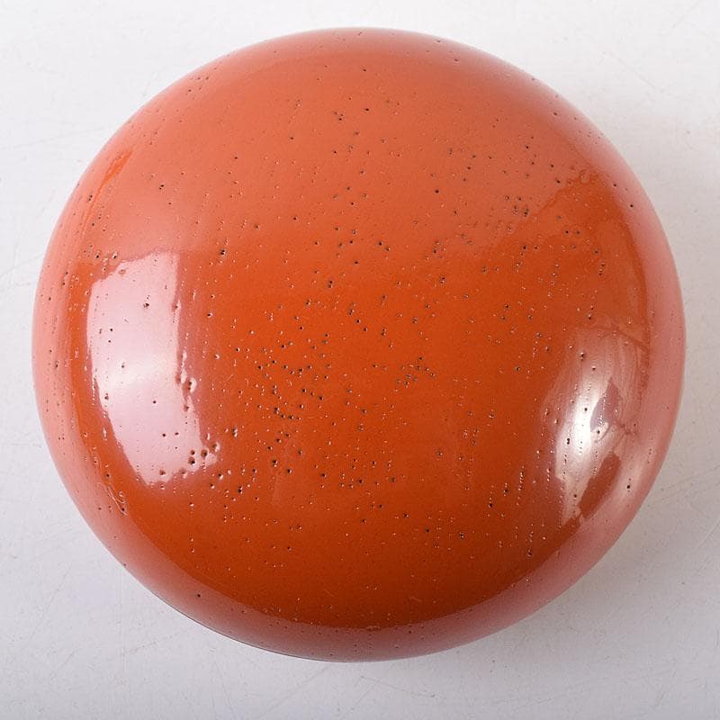 茶道具　田中重希作　朱塗　香合　共布共箱　V　8183