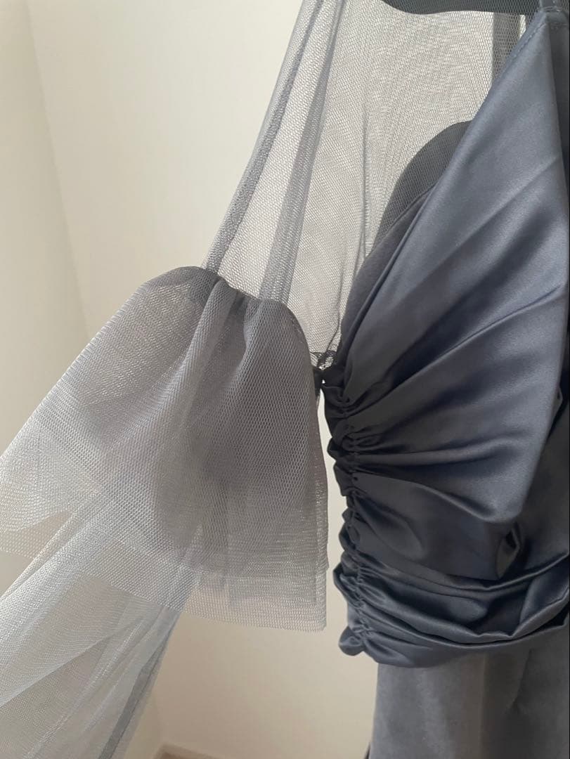 【LEJA】2WAYリボンビスチェチュールベロアワンピースドレス