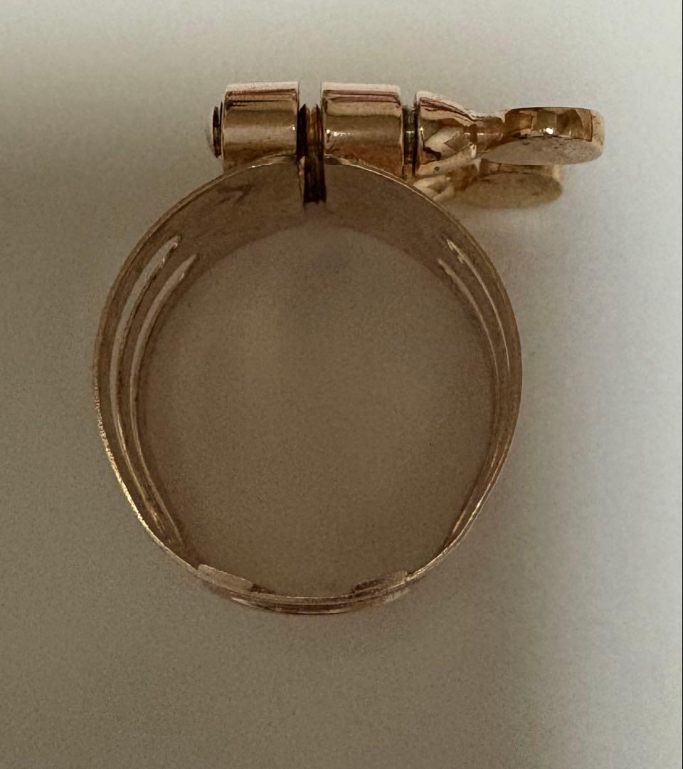 アルトサックス　リガチャー　ウッドストーン　ピンクゴールド　セルマー