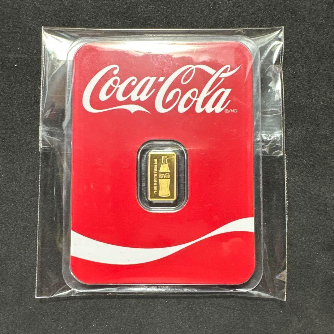 24K Coca-Cola® 0.5g 99.99% 純金バー 本物 0646