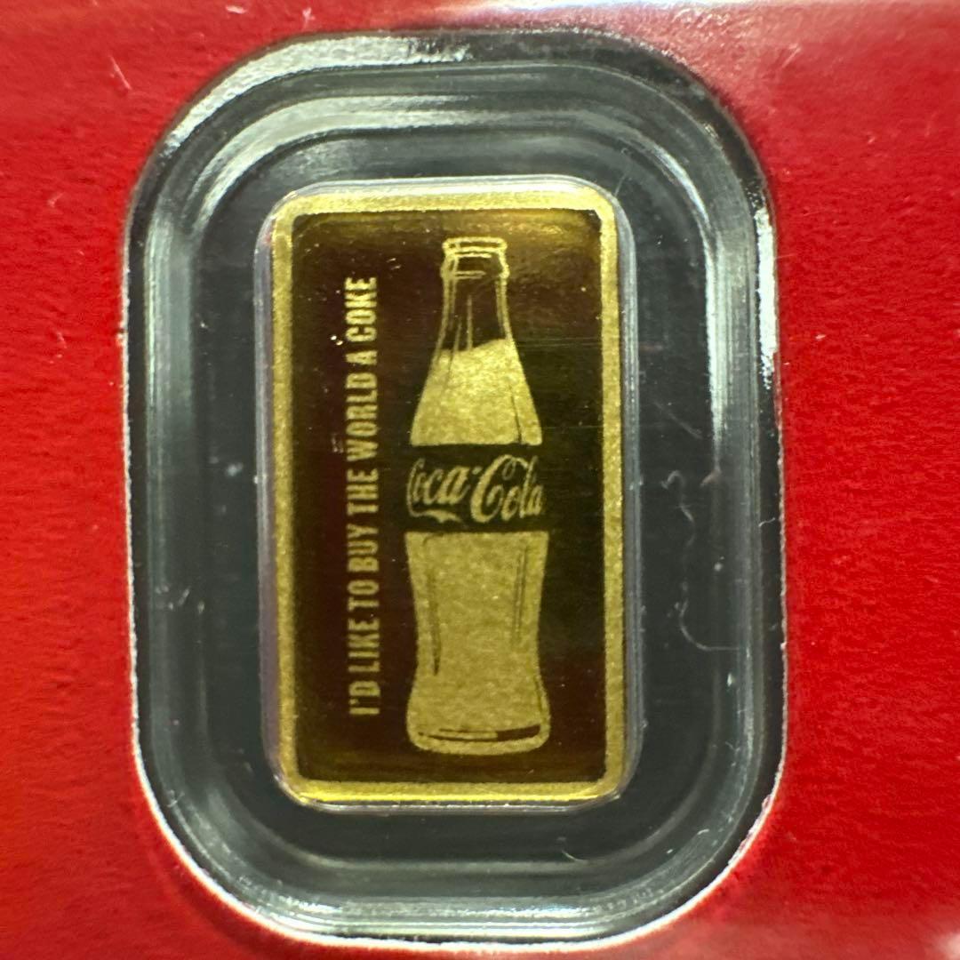 24K Coca-Cola® 0.5g 99.99% 純金バー 本物 0646