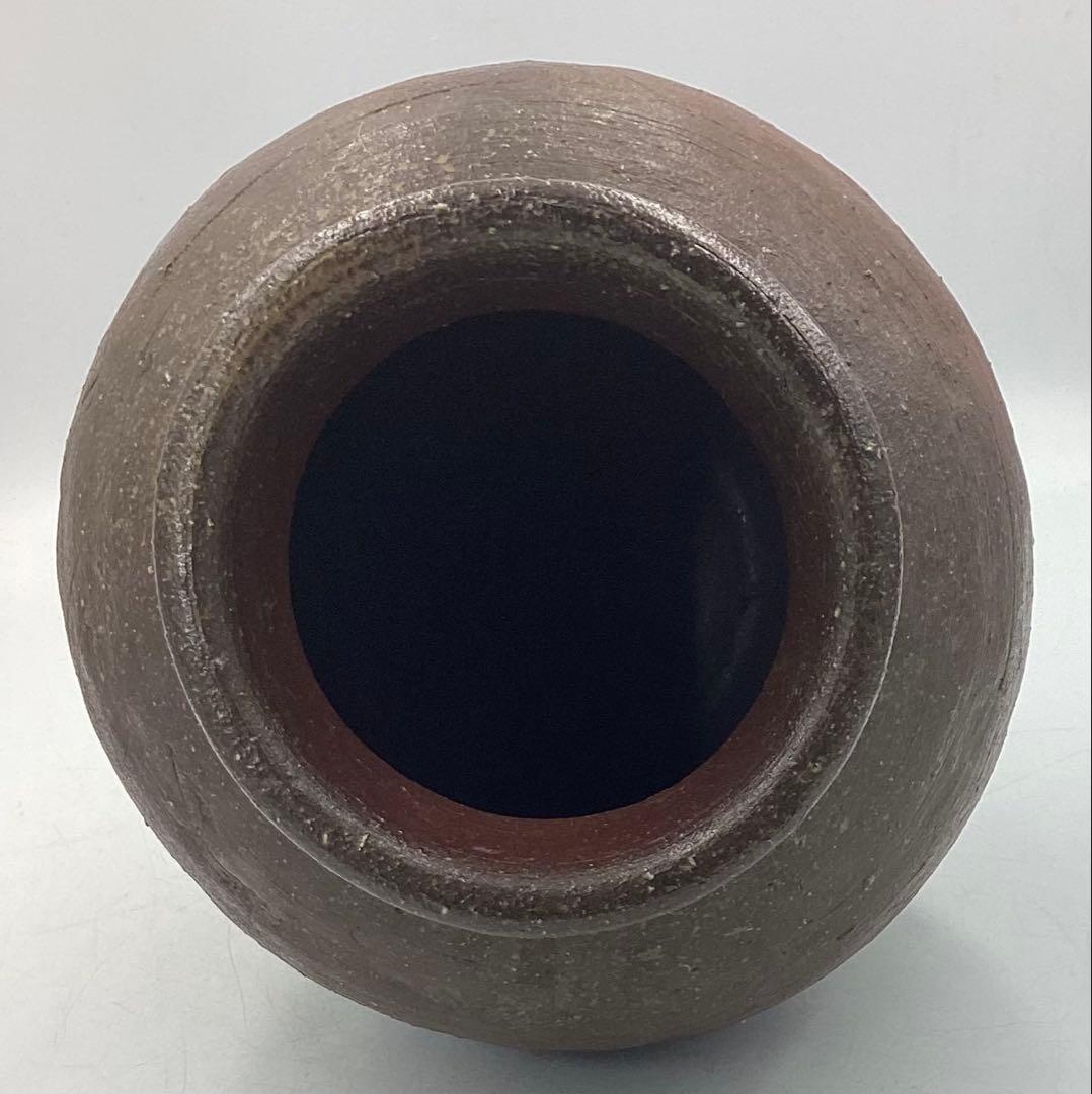 kk KK❣️ ★ 時代　アンティック　備前焼紐造り蹲壷　桐箱　★