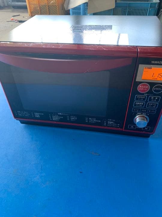 山善スチームオーブンレンジ 19年製 【中古/現状品/簡単な動作確認OK】