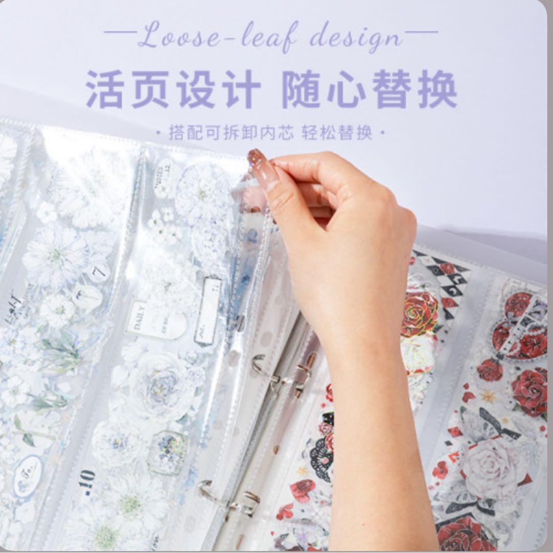 海外マステ＋収納ファイル＋クリップセット おまけ付き