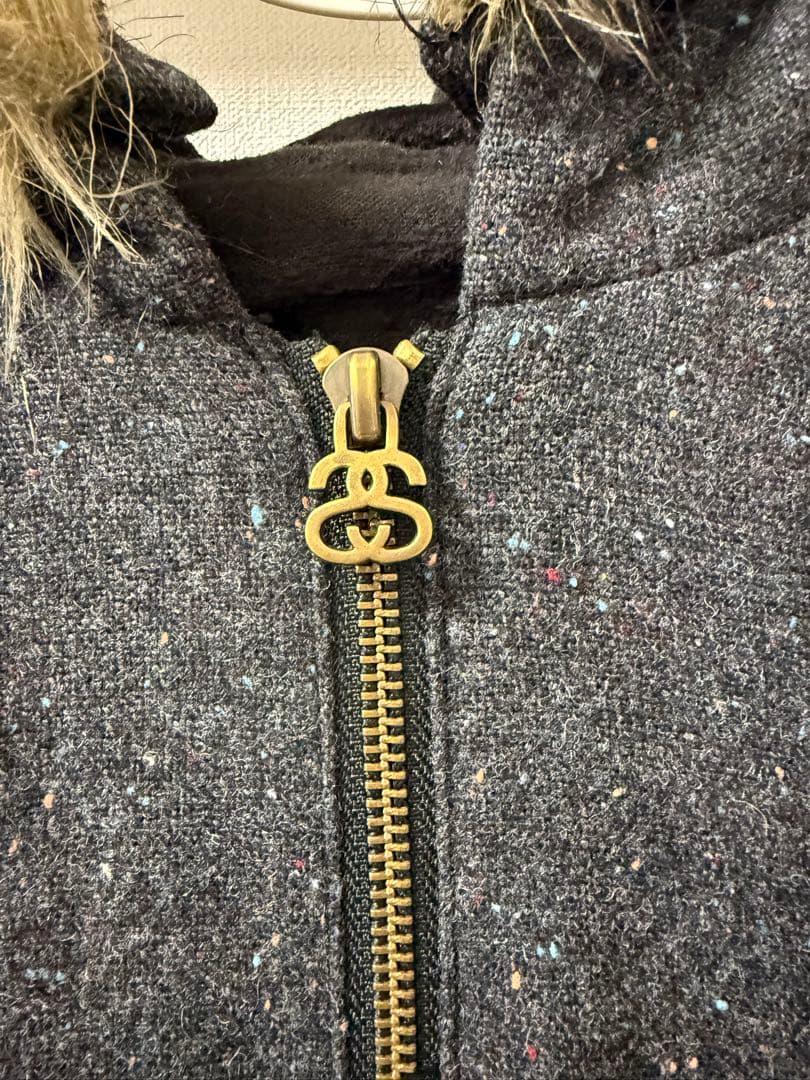 チ*ン様 OLD Stussy ファーパーカー ファージャケット 90s y2k