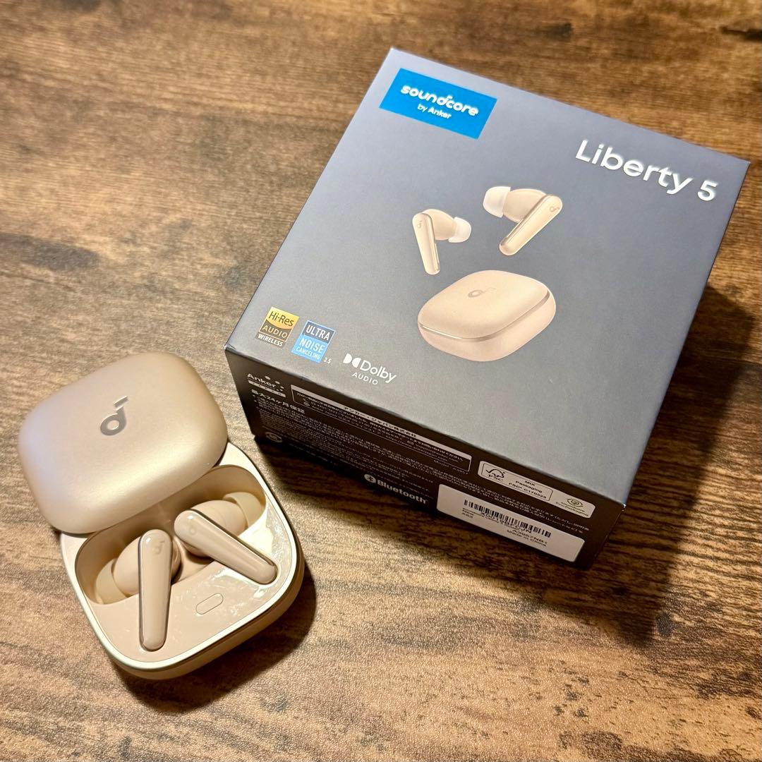 Anker soundcore Liberty 5 シャンパンゴールド アンカー