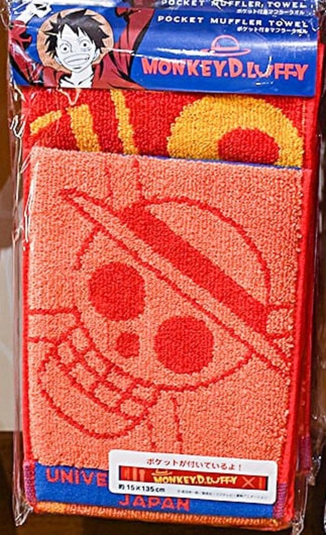 601◇ポケット付 マフラータオル ルフィ USJ 2022 ONE PIECE