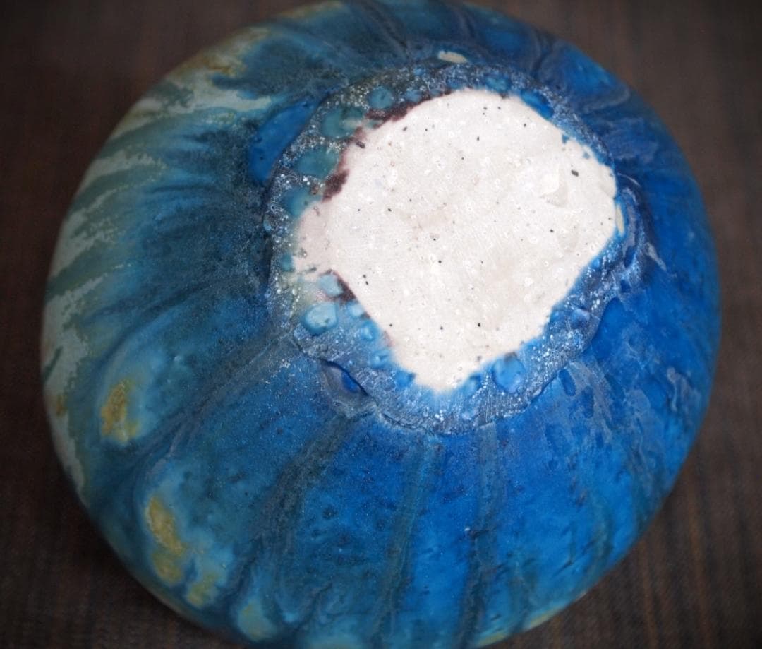 人気作家★金澤尚宜★てびねり青茶碗★あよお