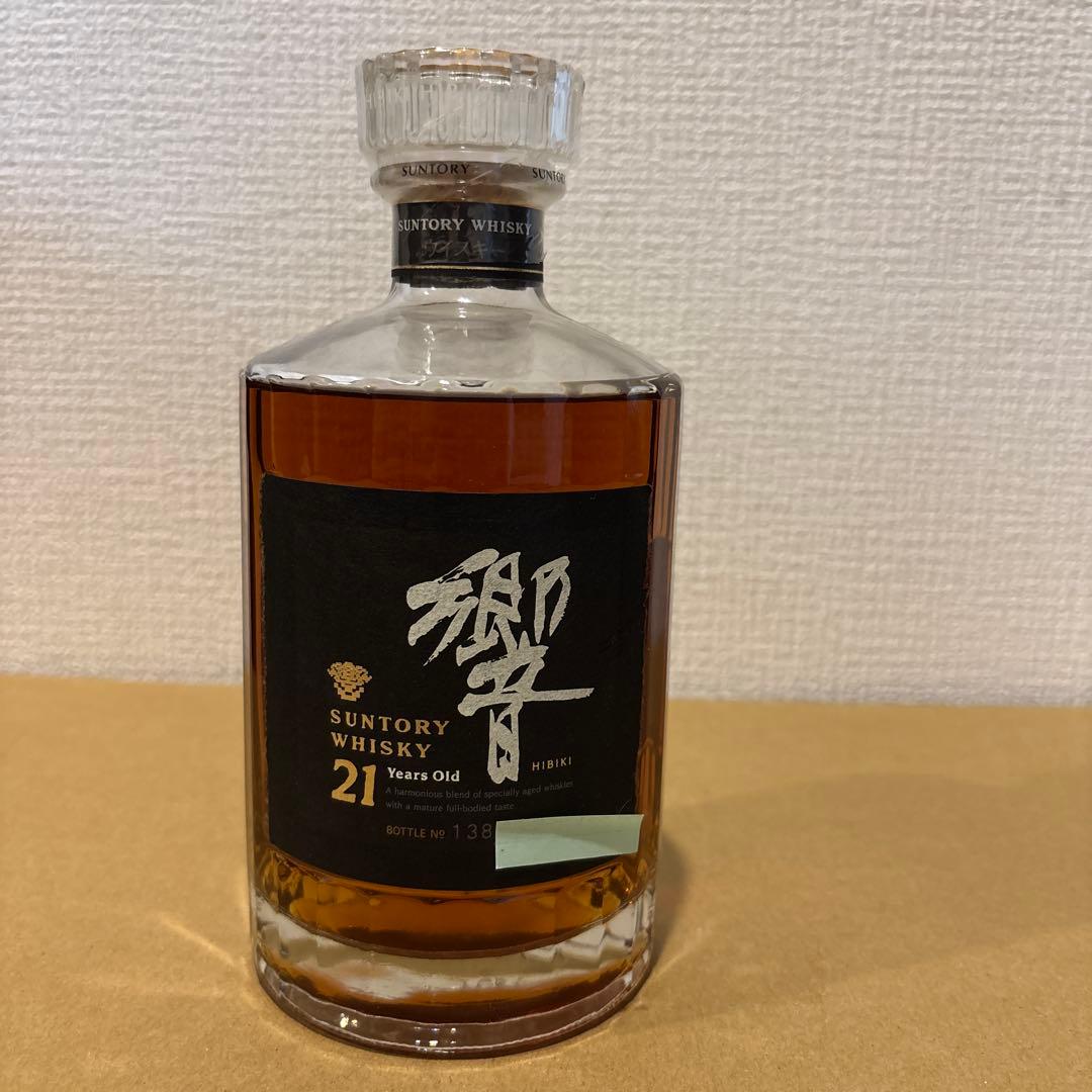 サントリーウイスキー響21年　裏ゴールドラベル　旧ボトル　未開封