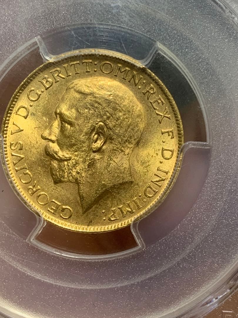 英国南アフリカ 1927年 ジョージ5世 ソブリン 金貨収蔵品放出 未使用超美品