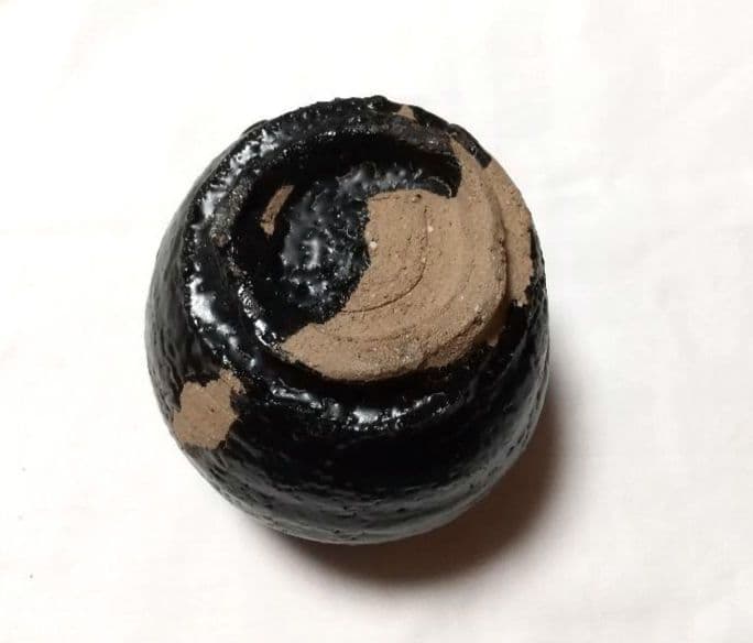 安食ひろ 引出黒 茶碗 筒茶碗 共箱 未使用品