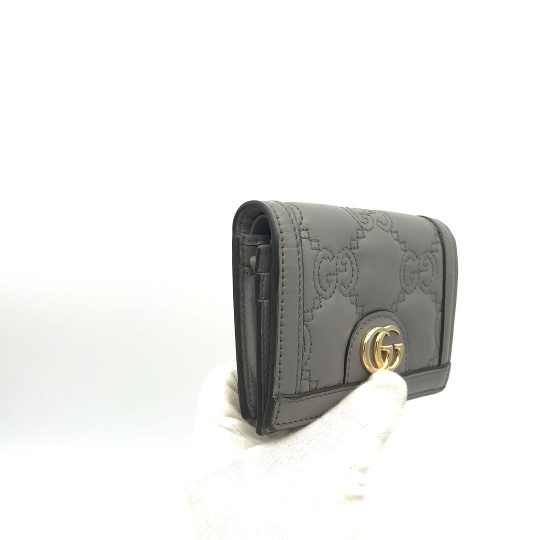 正規品　極美品　グッチ財布　グッチggマーモント グッチマトラセット　レザー