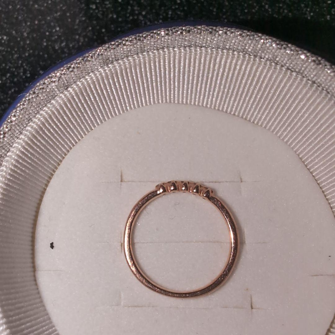 4℃ 10Kピンクゴールドリング８号　※ケース、箱無し配送