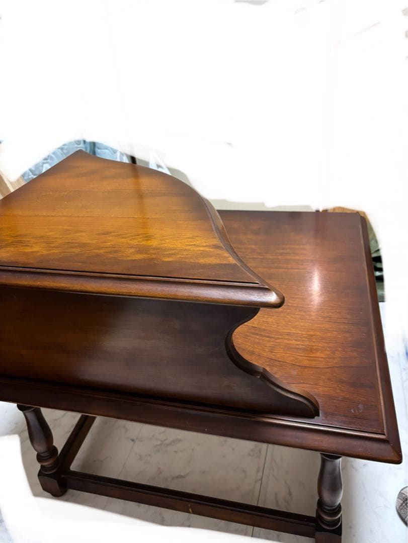 カリモク　コロニアル　コーナーテーブル　オールドカリモク　ビンテージ