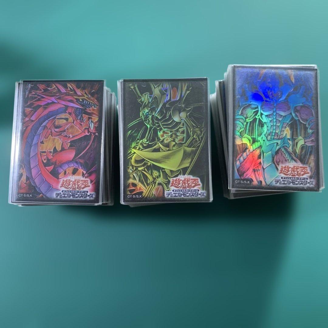 遊戯王　三幻魔　スリーブ　セット　神炎皇ウリア　降雷皇ハモン　幻魔皇ラビエル