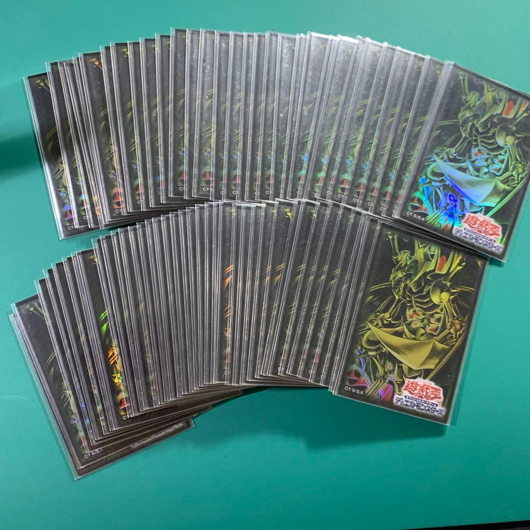 遊戯王　三幻魔　スリーブ　セット　神炎皇ウリア　降雷皇ハモン　幻魔皇ラビエル