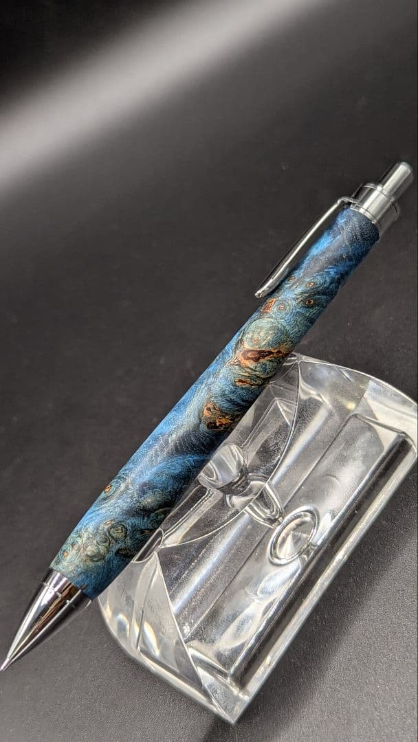 358ペン工房翌檜　スタビライズドウッドバーチバール　木軸シャーペン　ボールペン