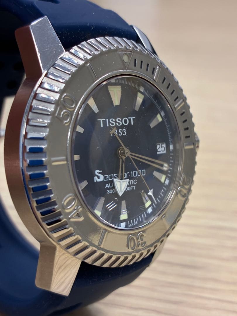【期間限定お値下げ】TISSOT 腕時計　自動巻き ネイビー