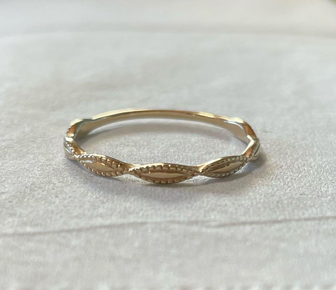 ノワールドプーペK10YGリング　11号