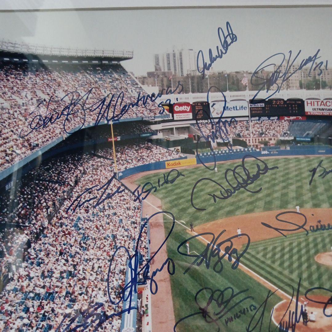 MLB NY ニューヨーク ヤンキース 2004年 直筆 サイン フォト 証明書