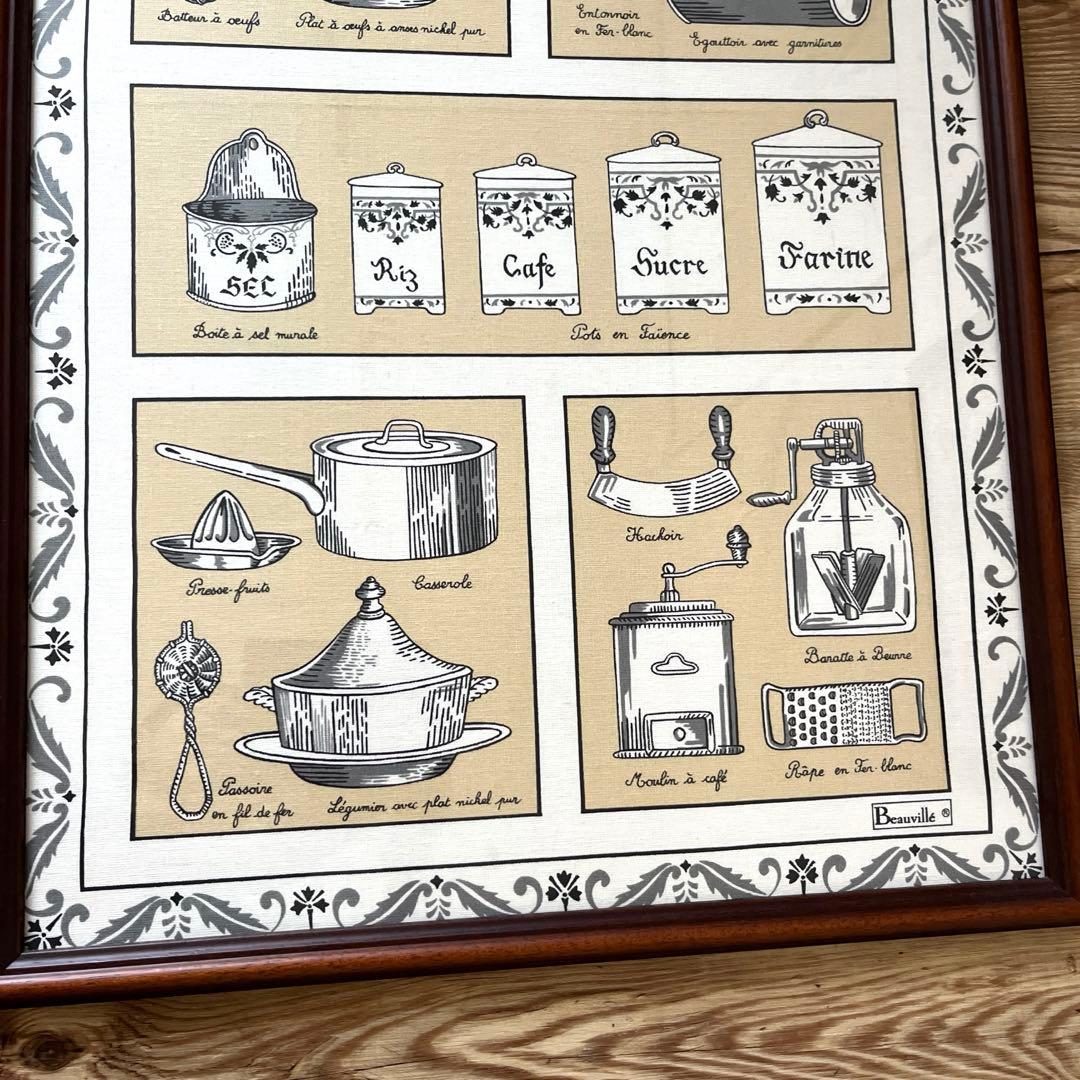 キッチン道具の額　大型