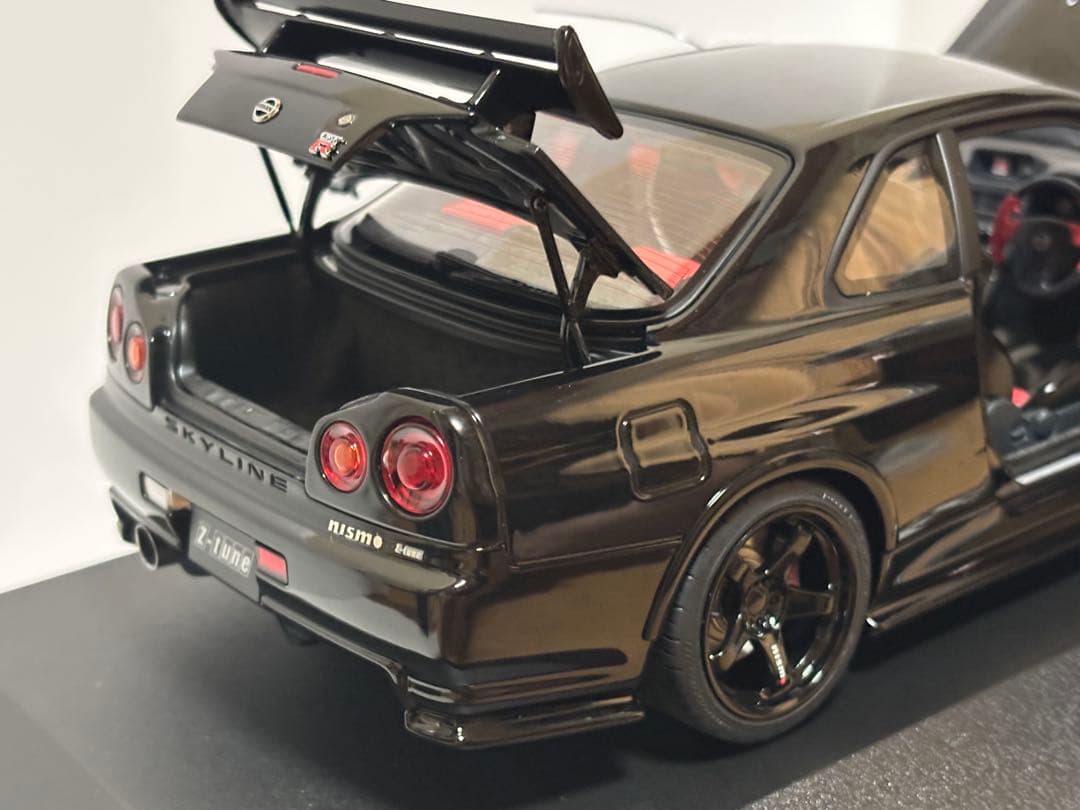 に*ー様 AUTOart 1/18ニスモ R34 GT-R Z-tune ブラッ
